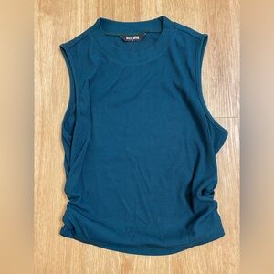 BTFBM Teal Ribbed Crewneck Tank